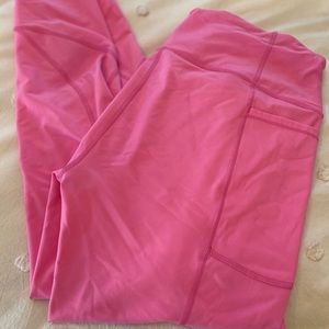 Victoria sport bright pink ankle leggings size L